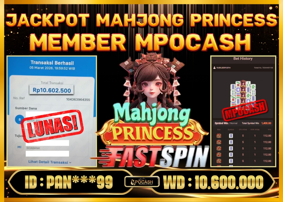 MPOCASH JACKPOT MAHJONG PRINCESS